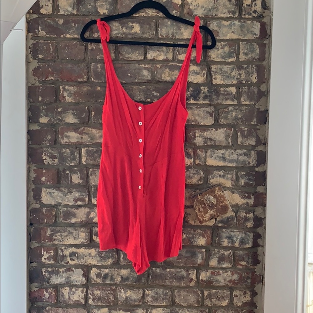 Urban Outfitters Red Romper